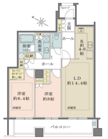 ホーマット三番町の間取り図