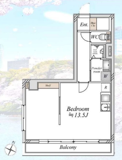 コーポ麹町の間取り図