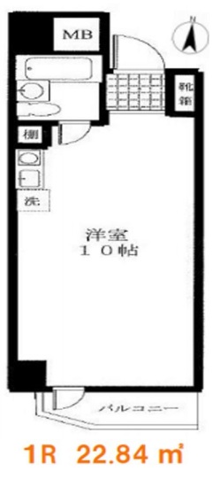 日興パレス三番町の間取り図